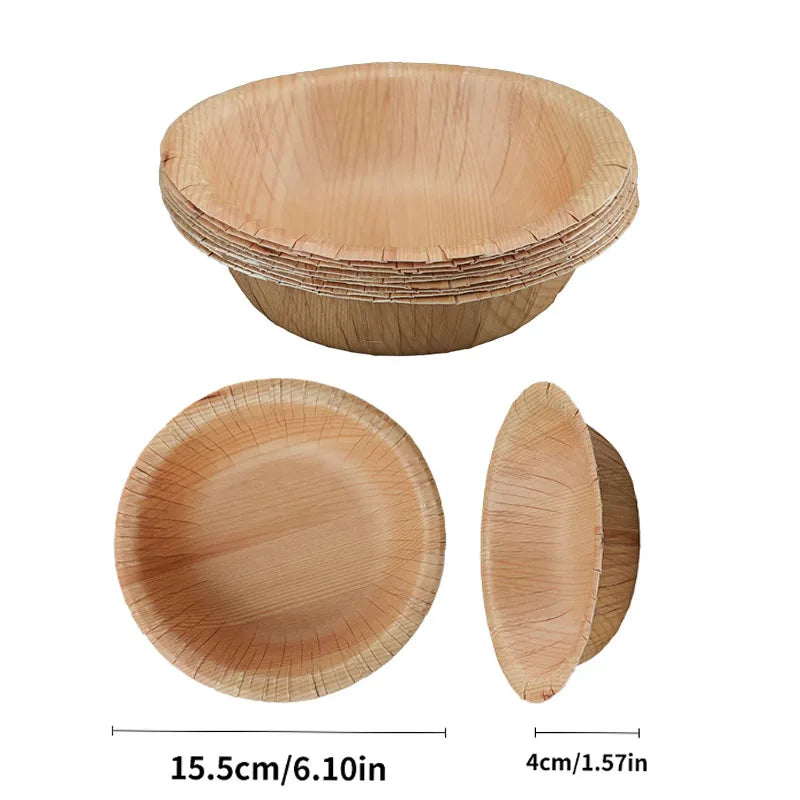 10/20 pcs Disposable Rectangle Plates - Compostable Wood Grain Paper Trays for Bread and Dinner. Eco-Friendly Disposable Tableware Accessories