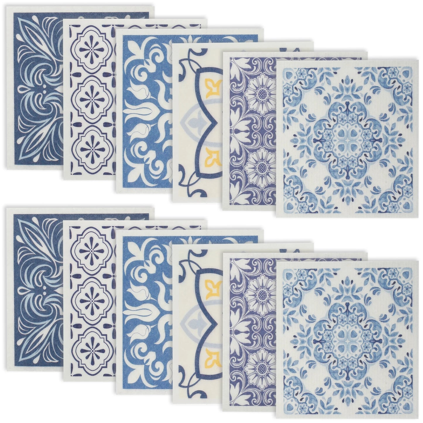 6/12 PCS Swedish Dishcloths – Super Absorbent Kitchen Dish Towels & Rags, Soft Non-Woven Cleaning Cloths for Washing Dishes, Counters & Home Use