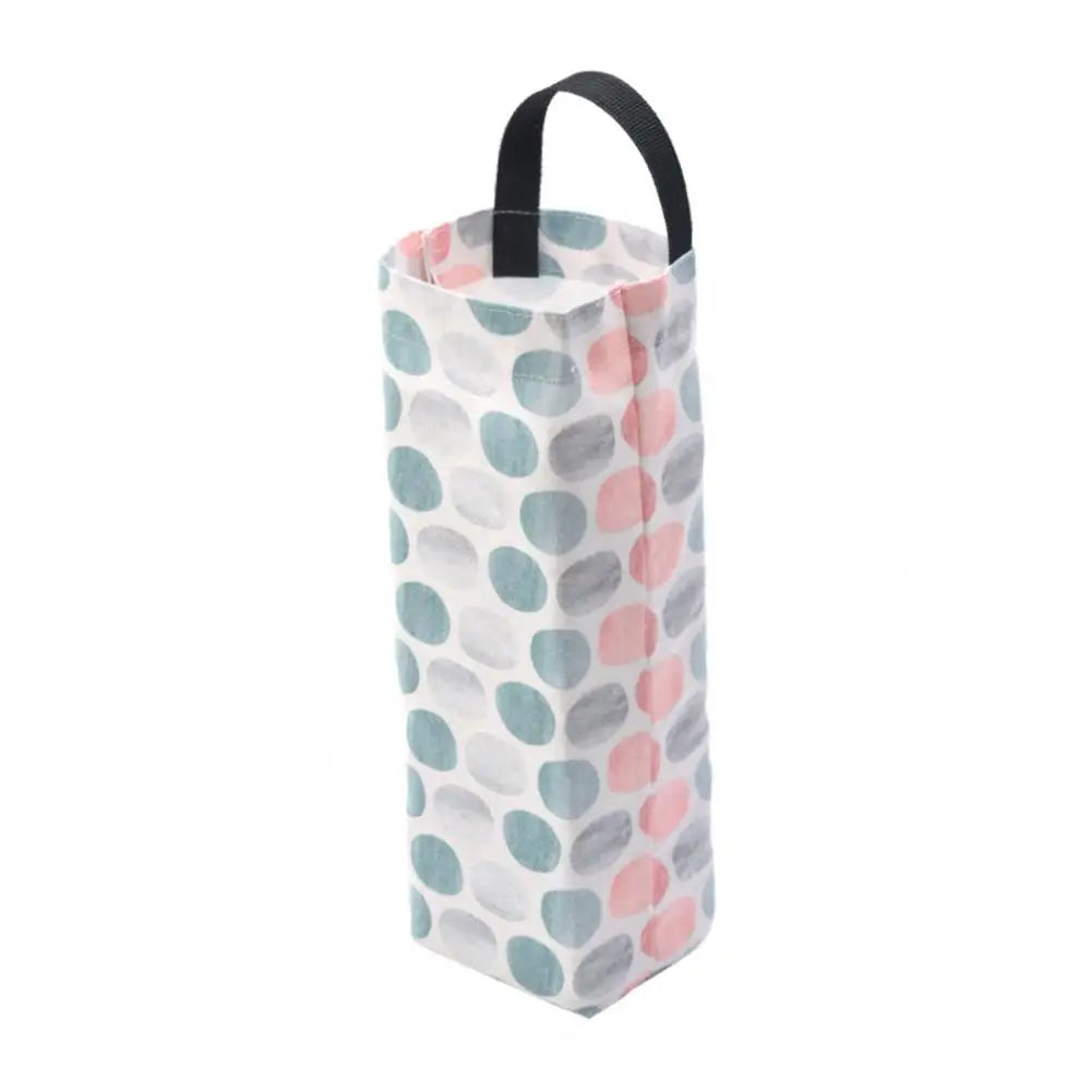 Kitchen Garbage Bag Holder Wall Hanging – Large Canvas Waste Bag Container Storage Dispenser