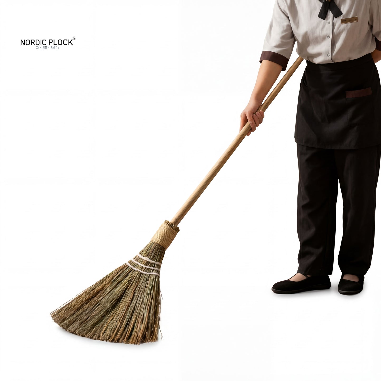 Handmade Vintage Straw Broom | Eco-Friendly Japanese Bamboo Dusting Brush