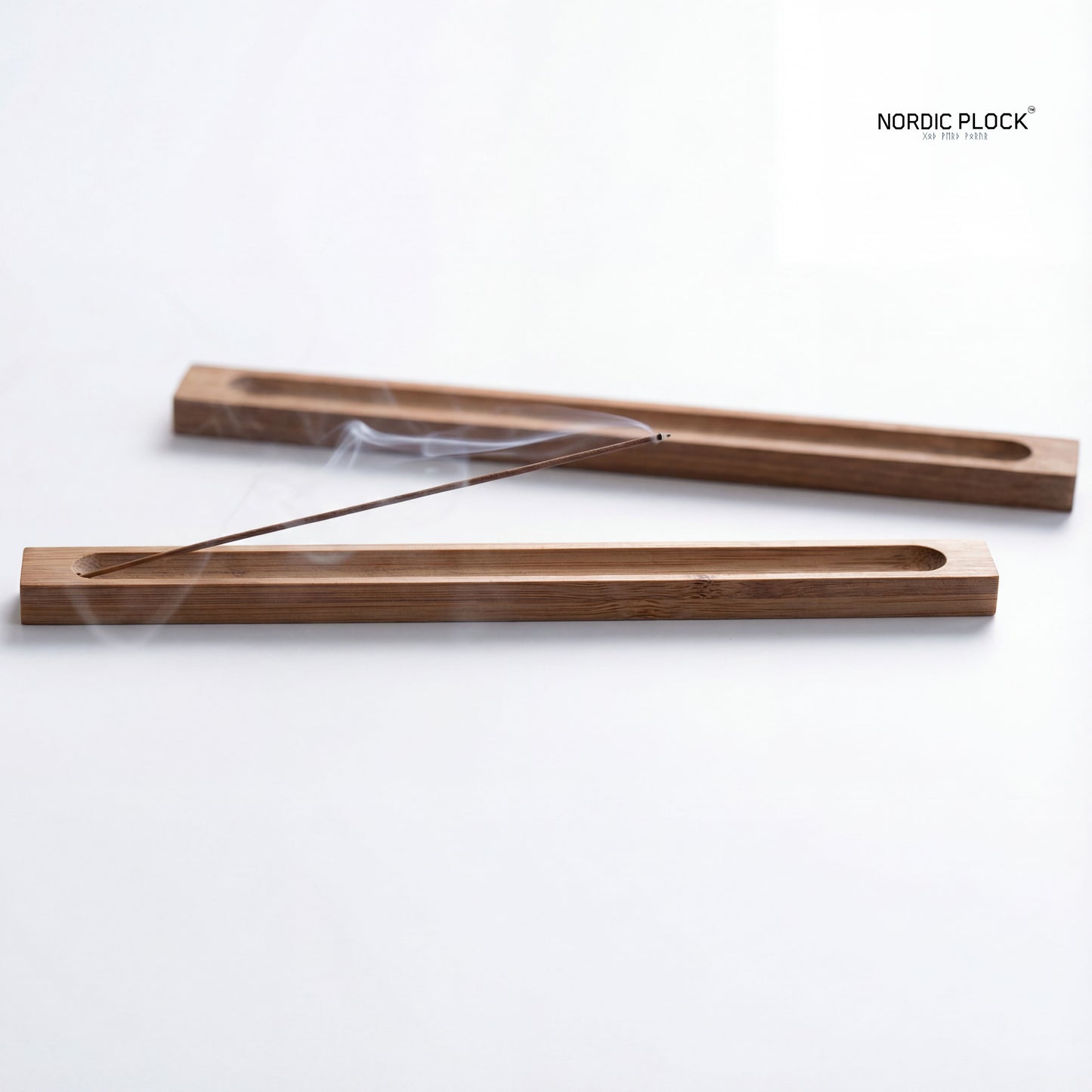 ZenWood Bamboo Incense Holder | Minimalist Ash Catcher for Aromatherapy & Yoga