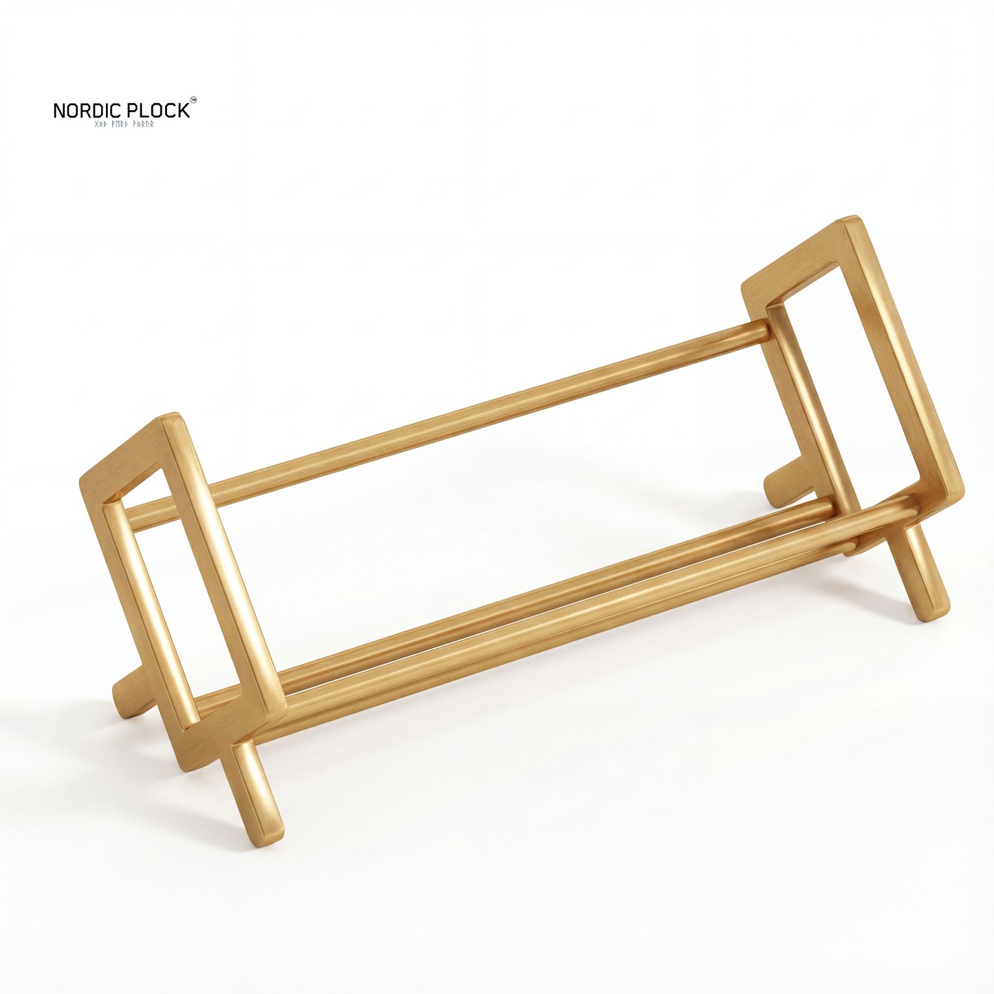 Nordic Bamboo Tilted Desktop Bookshelf - Eco-Friendly Desk Organizer & Display Rack