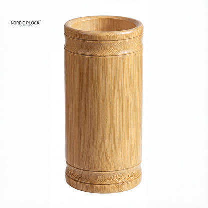 NordicEco Bamboo Utensil Holder | Sustainable Kitchen Organizer & Cutlery Cylinder