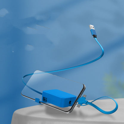 Kreativ 4-i-1 utdragbar USB-laddningskabel med telefonstativ