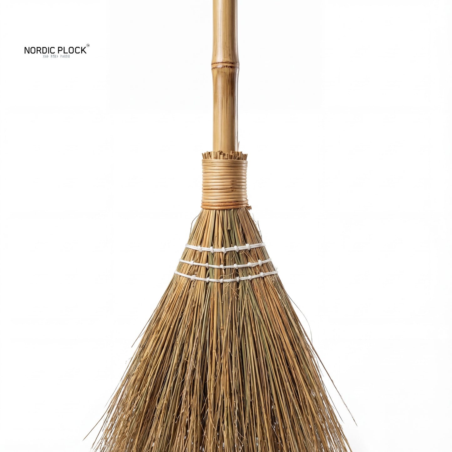 Handmade Vintage Straw Broom | Eco-Friendly Japanese Bamboo Dusting Brush