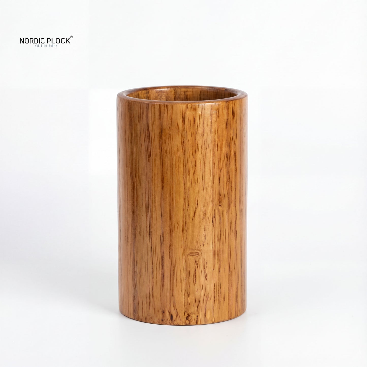 NordicEco Bamboo Utensil Holder | Sustainable Kitchen Organizer & Cutlery Cylinder