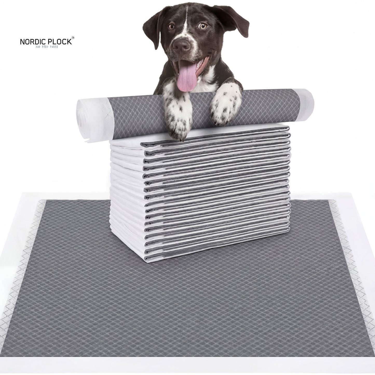 Pawstrip Bamboo Charcoal Dog Training Pads | Odor-Neutralizing & Leak-Proof | Swedish Fast Shipping