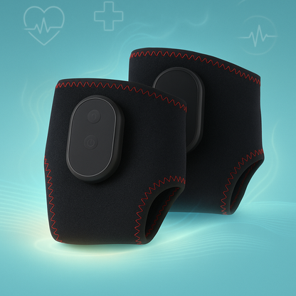 Smart Electric Heated Leg Guards (2-Pack) - Professional Joint Heat Compress Foot Massager with Remote Control, 3 Vibration Modes, Auto Shut-Off for Men & Women Pain Relief