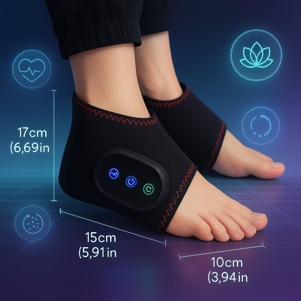 InstantRelief Electric Heated Foot Massager Duo - Professional Shiatsu Massage Machine with Soothing Heat, 3 Intensity Levels, Plantar Fasciitis & Circulation Therapy for Home Use