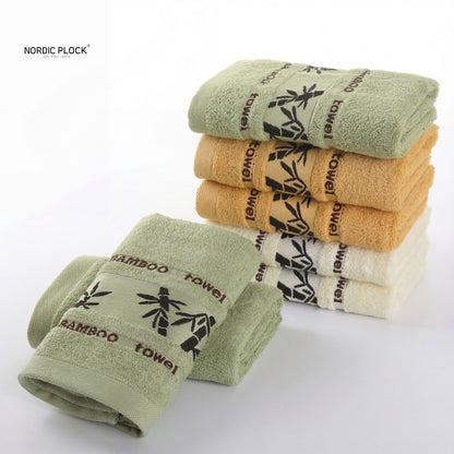 Bamboo Fiber Towels Set Home Bath Towels for Adults Face Towel  Thick Absorbent  Luxury Bathroom Towels Toalha De Praia
