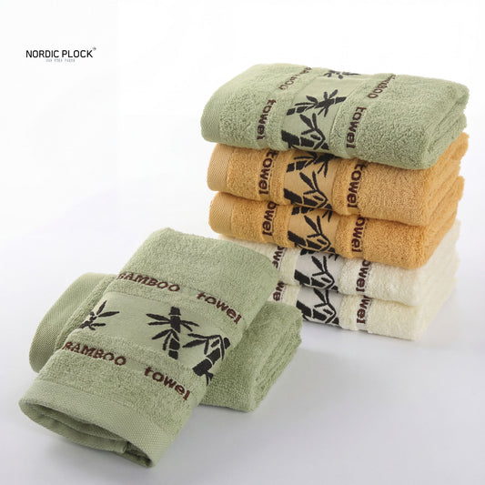 Bamboo Fiber Towels Set Home Bath Towels for Adults Face Towel  Thick Absorbent  Luxury Bathroom Towels Toalha De Praia