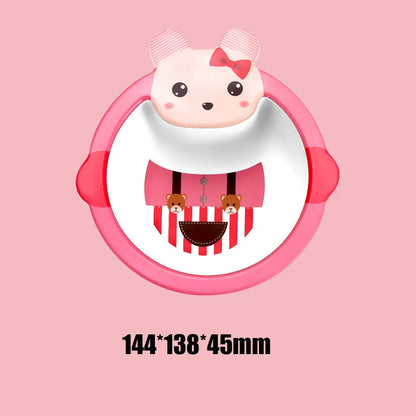 Eco-Friendly Bamboo Fiber Baby Feeding Bowl - Cute Animal Designs (BPA Free)