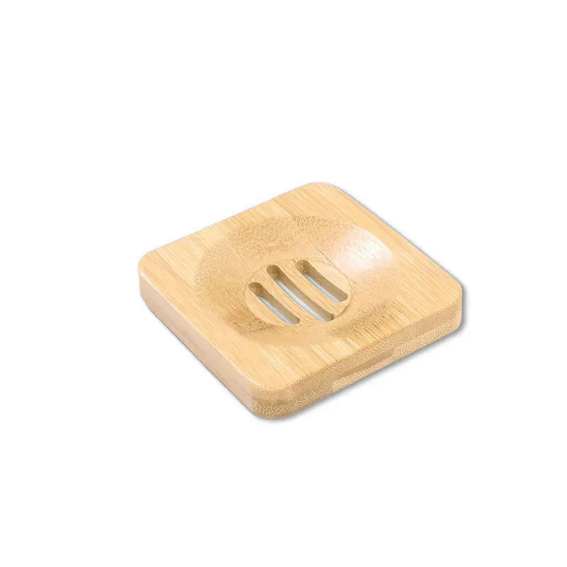 Natural Bamboo Soap Dish Holder - Eco Friendly Wooden Draining Tray for Bathroom & Kitchen
