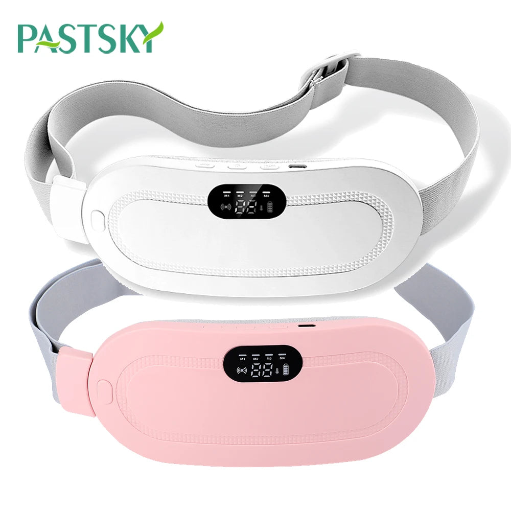 Menstrual Relief Heating Belt – Electric Cramp Massager with Vibration for Waist & Stomach