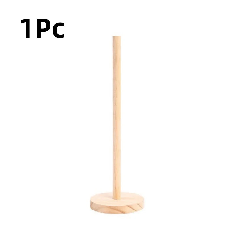Nordic plock Eco-Wood Paper Towel Holder - Sustainable Beechwood Kitchen Stand - Minimalist Design