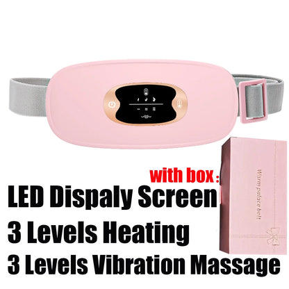 Menstrual Relief Heating Belt – Electric Cramp Massager with Vibration for Waist & Stomach