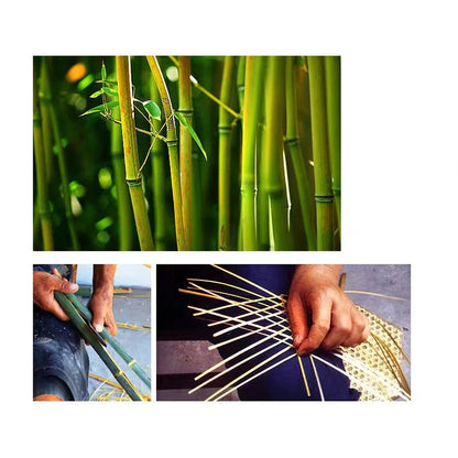 Handmade Hexagonal Bamboo Woven Mat (5-Pack) - Japanese Style Food Serving Net & Steamer Liner