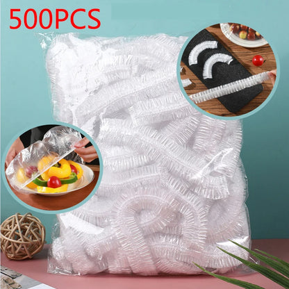 Food-Grade Elastic Plastic Wrap, Disposable Shoe Covers, Shower Caps, Dust Saver Bags - Kitchen Essentials