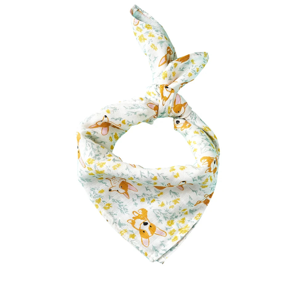 Bamboo Muslin Squares (5-Pack) - 60x60cm Soft Baby Washcloths & Burp Cloths - Gift Box Set by Kangobaby