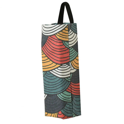 Kitchen Garbage Bag Holder Wall Hanging – Large Canvas Waste Bag Container Storage Dispenser