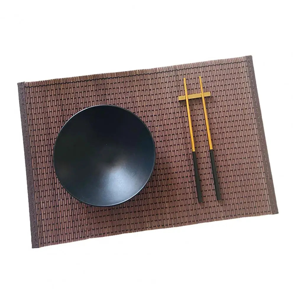 Bamboo Gongfu Tea Mat - Natural Heat-Resistant Table Runner for Zen Tea Ceremony & Nordic Decor (Size 40*30cm )