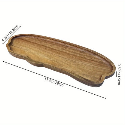 Japanese Solid Wood Fruit Plate – Handmade Wooden Snack Tray, Multi-Size Serving Platter, Rustic Natural Wood Dish for Fruits, Bread & Desserts – Wholesale & Bulk