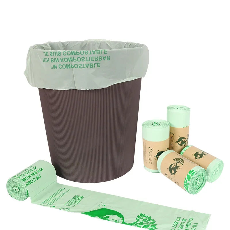 50pcs 6/8/10L Trash Bags Biodegradable Garbage Bags