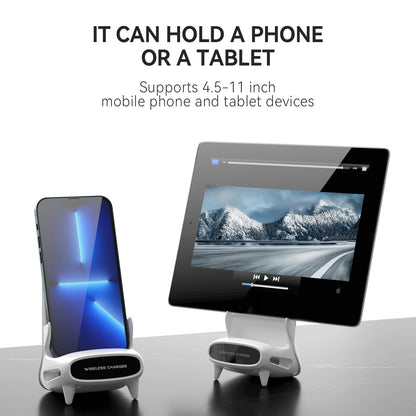 15W Wireless Charging Stand Holder Magnetic Charger Holder for iPhone 12X XS Samsung Xiaomi Wireless Charging Desktop Dock Mount