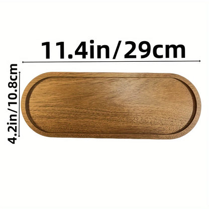 Japanese Solid Wood Fruit Plate – Handmade Wooden Snack Tray, Multi-Size Serving Platter, Rustic Natural Wood Dish for Fruits, Bread & Desserts – Wholesale & Bulk