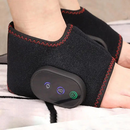 InstantRelief Electric Heated Foot Massager Duo - Professional Shiatsu Massage Machine with Soothing Heat, 3 Intensity Levels, Plantar Fasciitis & Circulation Therapy for Home Use