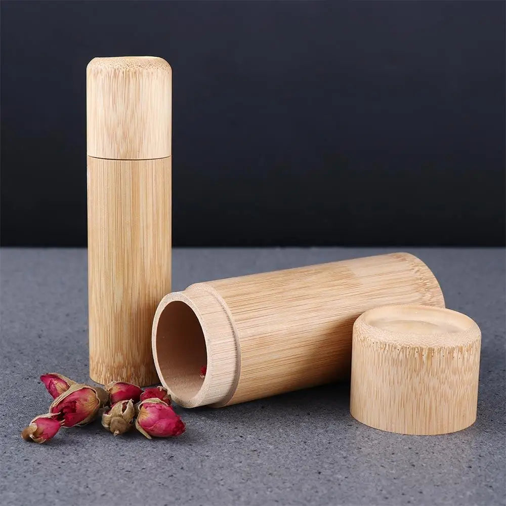Zen Bamboo Incense Storage Tube - Natural Eco-Friendly Joss Stick Holder & Travel Canister