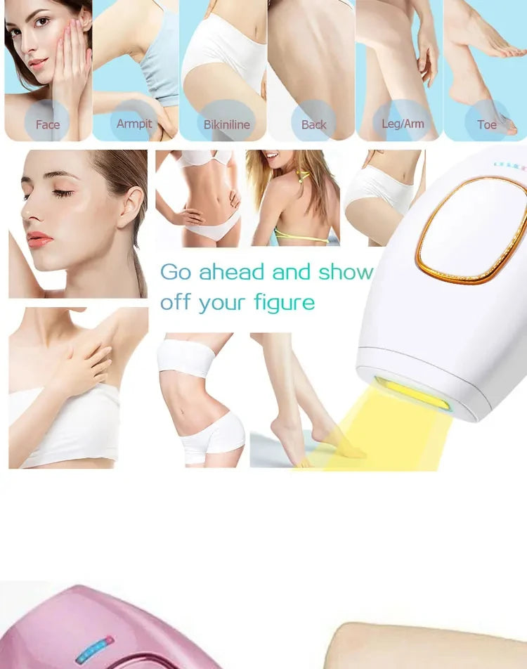 500,000-Flash Permanent IPL Laser Hair Removal – Painless Salon-Grade Results at Home