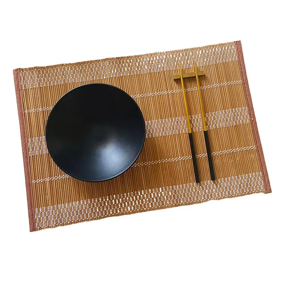 Bamboo Gongfu Tea Mat - Natural Heat-Resistant Table Runner for Zen Tea Ceremony & Nordic Decor (Size 40*30cm )