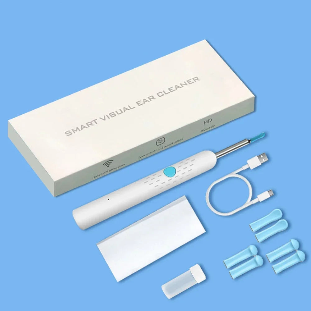 Smart Visual Ear Cleaner with Camera – USB Otoscope Earwax Removal Tool, Endoscope Earpick, HD Mini Ear Inspection Kit for Safe Health Care