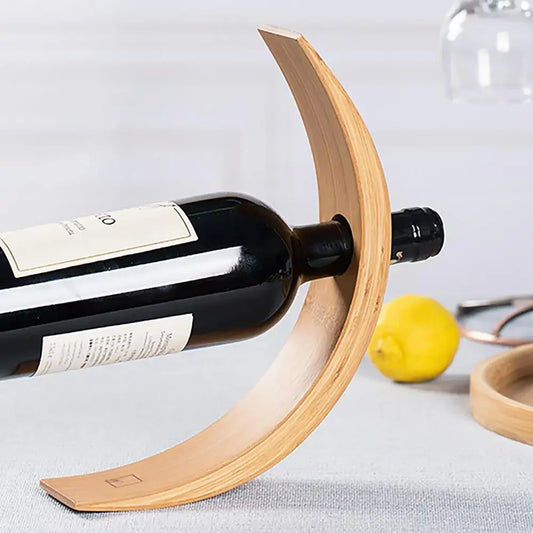 Anti-Gravity  Wine Holder - Magic Balancing Bottle Stand [Eco-Friendly made by Bamboo]