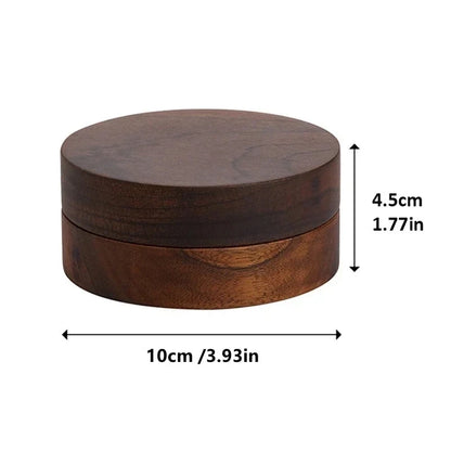 Windproof Walnut Wood Ashtray with Lid – Stainless Steel Liner, Covered Cigarette & Cigar Ash Tray for Indoor & Outdoor Home Use