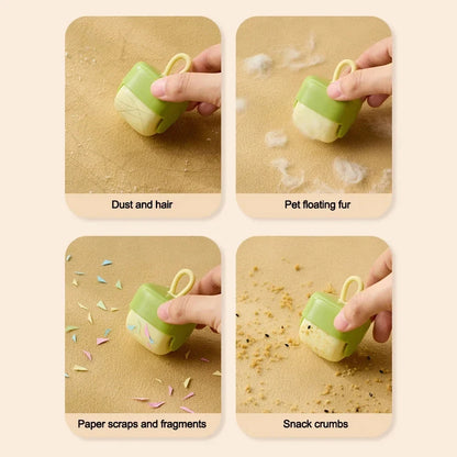 Reusable Washable Lint Roller Sticky Ball for Clothes Hair & Dust Removal Ergonomic Handle Plush Collector for Home Cleaning