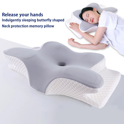 Anti-Neck Pain Memory Foam Pillow - Therapeutic Slow Rebound Foam, Ergonomic Cervical Spine Alignment, Wake Up Pain-Free Pillow for Chronic Neck & Shoulder Relief