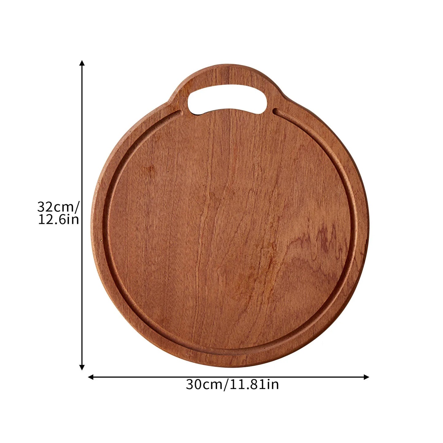 Nordic Creative Acacia Wood Charcuterie Board - Geometric Serving Platter with Handle for Cheese, Pizza & Photo Props