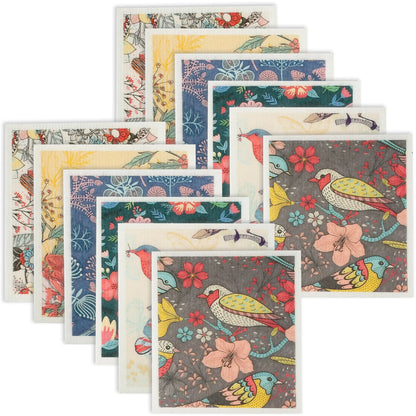 6/12 PCS Swedish Dishcloths – Super Absorbent Kitchen Dish Towels & Rags, Soft Non-Woven Cleaning Cloths for Washing Dishes, Counters & Home Use