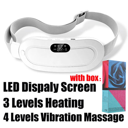 Menstrual Relief Heating Belt – Electric Cramp Massager with Vibration for Waist & Stomach