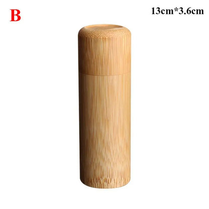 Zen Bamboo Incense Storage Tube - Natural Eco-Friendly Joss Stick Holder & Travel Canister