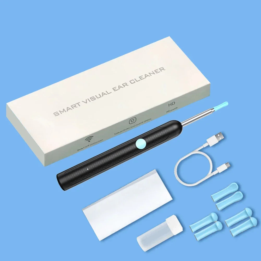 Smart Visual Ear Cleaner with Camera – USB Otoscope Earwax Removal Tool, Endoscope Earpick, HD Mini Ear Inspection Kit for Safe Health Care