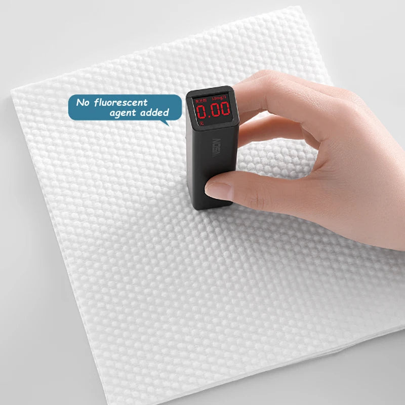 100% Cotton Disposable Face Towels 100PCS – Thick Makeup Remover Wipes, Soft Dry Cleansing Towelettes