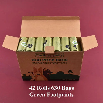 1/42 Roll Pet Biodegradable Trash Bag Dog Poop Bags Bulk