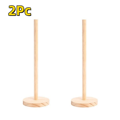 Nordic plock Eco-Wood Paper Towel Holder - Sustainable Beechwood Kitchen Stand - Minimalist Design