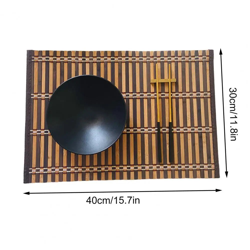 Bamboo Gongfu Tea Mat - Natural Heat-Resistant Table Runner for Zen Tea Ceremony & Nordic Decor (Size 40*30cm )