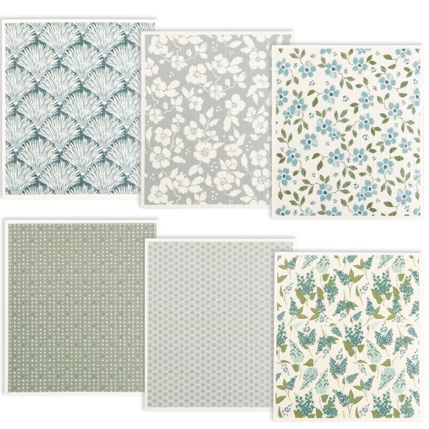 6/12 PCS Swedish Dishcloths – Super Absorbent Kitchen Dish Towels & Rags, Soft Non-Woven Cleaning Cloths for Washing Dishes, Counters & Home Use