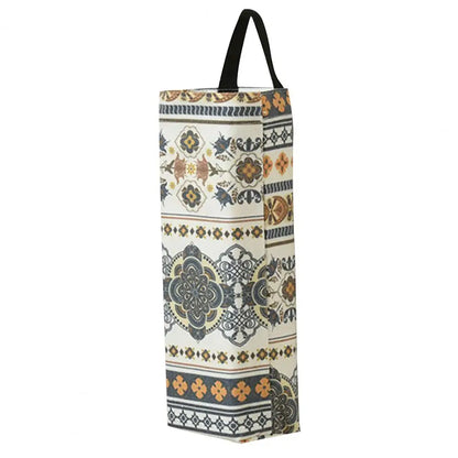 Kitchen Garbage Bag Holder Wall Hanging – Large Canvas Waste Bag Container Storage Dispenser