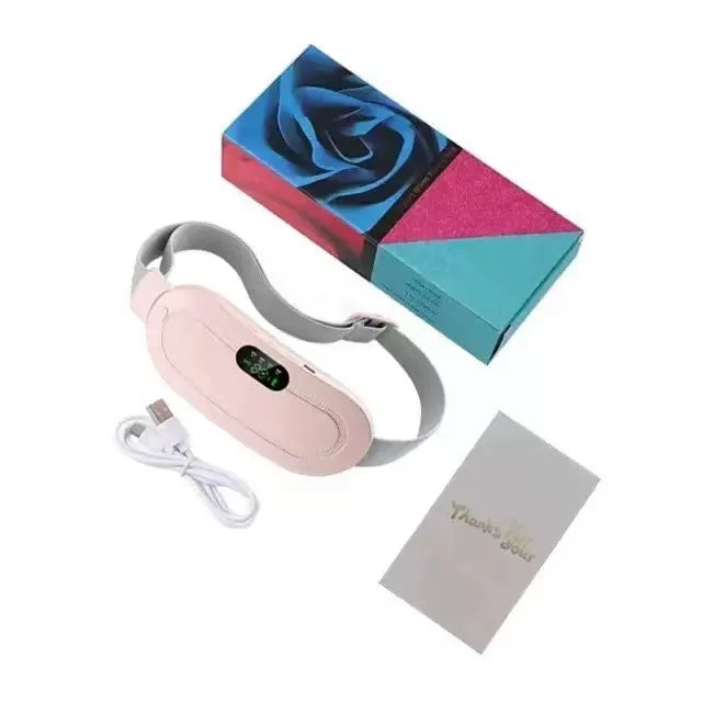 Menstrual Heating Belt for Period Pain - Adjustable Wireless Heating Pad with Massage Function